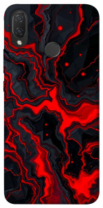 Чохол Black red marble для Huawei P Smart+ (nova 3i)
