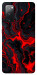 Чохол Black red marble для Galaxy S20 FE