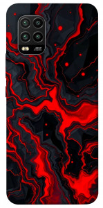 Чехол Black red marble для Xiaomi Mi 10 Lite