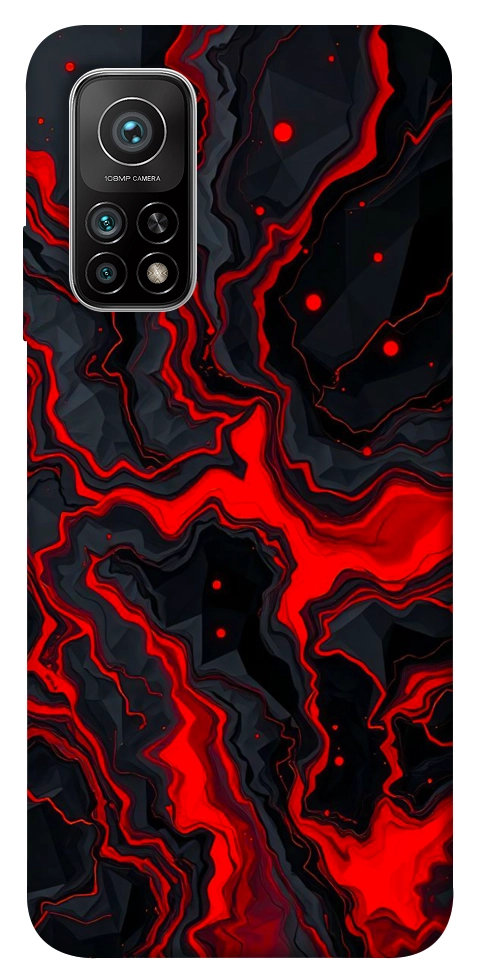 Чохол Black red marble для Xiaomi Mi 10T