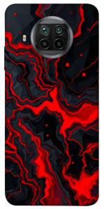 Чехол Black red marble для Xiaomi Redmi Note 9 Pro 5G