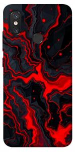 Чехол Black red marble для Xiaomi Mi 8