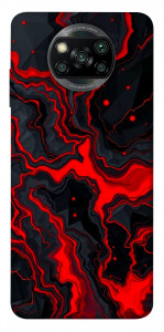 Чохол Black red marble для Xiaomi Poco X3 Pro