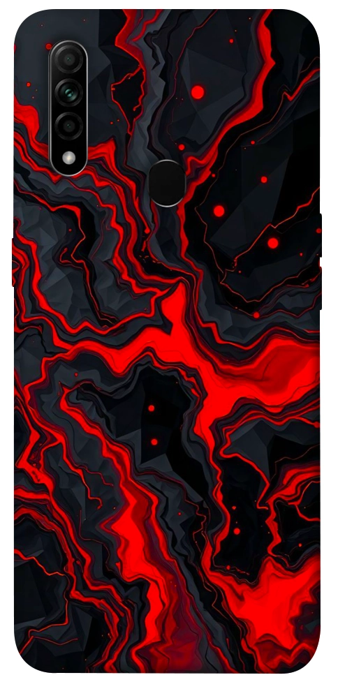 Чехол Black red marble для Oppo A31