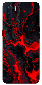 Чехол Black red marble для Oppo A91