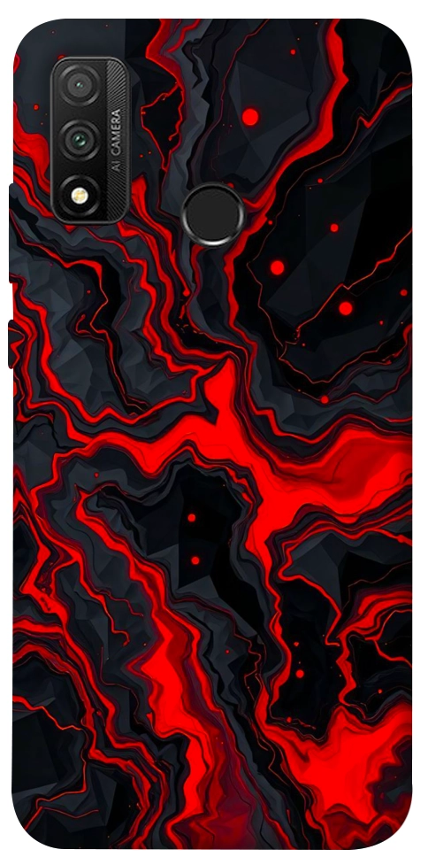 Чехол Black red marble для Huawei P Smart (2020)