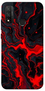 Чехол Black red marble для Huawei P Smart (2020)
