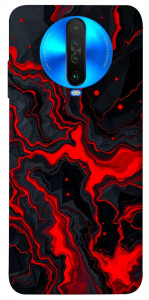 Чехол Black red marble для Xiaomi Poco X2