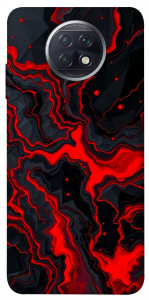 Чохол Black red marble для Xiaomi Redmi Note 9T