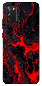 Чехол Black red marble для Galaxy A02s