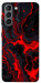 Чехол Black red marble для Galaxy S21