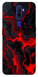 Чохол Black red marble для Oppo A9 (2020)