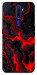 Чохол Black red marble для Oppo A9 (2020)