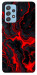 Чохол Black red marble для Galaxy A52