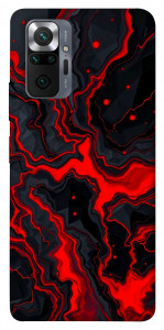 Чехол Black red marble для Xiaomi Redmi Note 10 Pro