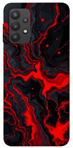 Чохол Black red marble для Galaxy A32 4G