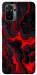 Чехол Black red marble для Xiaomi Redmi Note 10