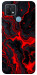 Чохол Black red marble для Oppo A15