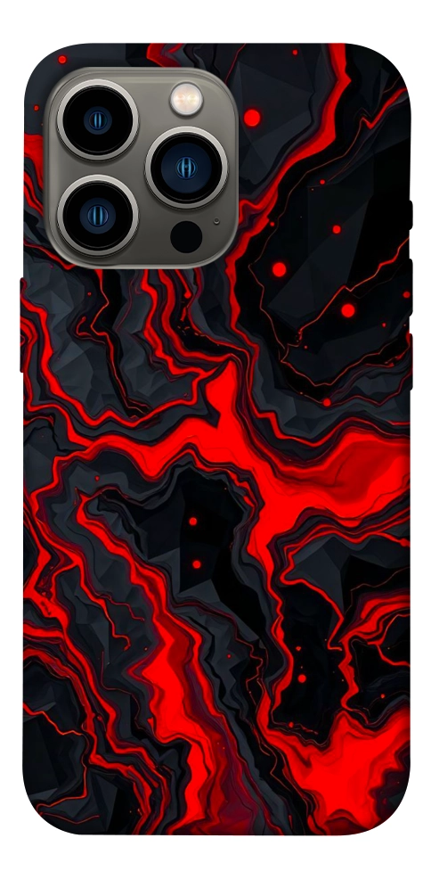 Чехол Black red marble для iPhone 13 Pro