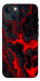 Чехол Black red marble для iPhone 13