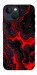 Чехол Black red marble для iPhone 13 mini