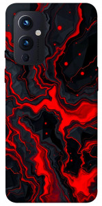 Чохол Black red marble для OnePlus 9