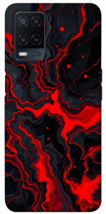 Чехол Black red marble для Oppo A54 4G