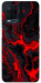 Чехол Black red marble для Oppo A54 4G