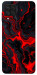 Чехол Black red marble для Galaxy A22 4G