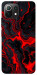 Чехол Black red marble для Xiaomi Mi 11 Lite