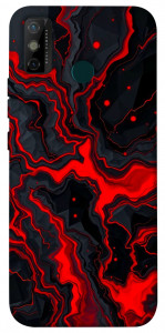 Чохол Black red marble для TECNO Spark 6 Go