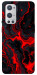 Чехол Black red marble для Oneplus 9 pro