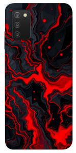 Чехол Black red marble для Galaxy A03s