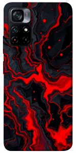 Чехол Black red marble для Xiaomi Poco M4 Pro 5G
