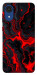 Чехол Black red marble для Galaxy A03 Core