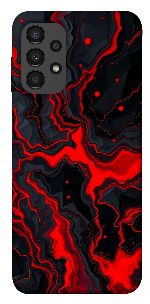 Чехол Black red marble для Galaxy A13 4G