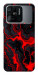 Чехол Black red marble для Xiaomi Redmi 10C