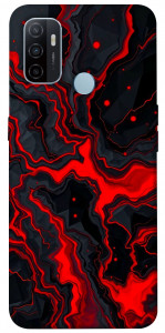 Чехол Black red marble для Oppo A33 (2020)