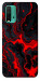 Чехол Black red marble для Xiaomi Redmi Note 9 4G