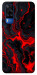 Чехол Black red marble для Vivo Y51a