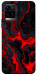 Чохол Black red marble для Vivo Y33s