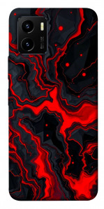 Чехол Black red marble для Vivo Y15s