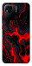 Чехол Black red marble для Xiaomi Redmi 10A