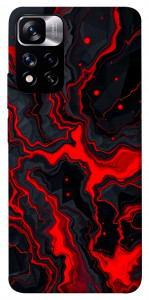 Чехол Black red marble для Xiaomi Redmi Note 11 5G
