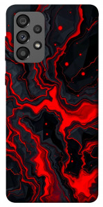 Чехол Black red marble для Galaxy A73 5G