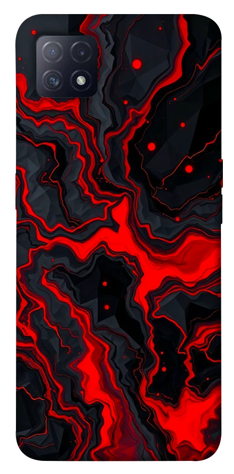 Чохол Black red marble для Oppo A73 5G