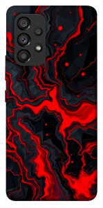 Чохол Black red marble для Galaxy A53