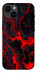 Чехол Black red marble для iPhone 14