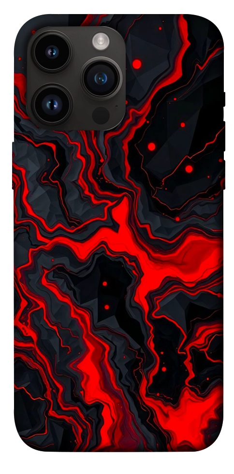 Чехол Black red marble для iPhone 14 Pro Max