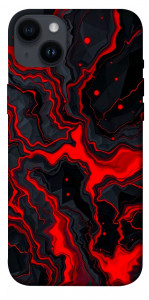 Чехол Black red marble для iPhone 14 Plus